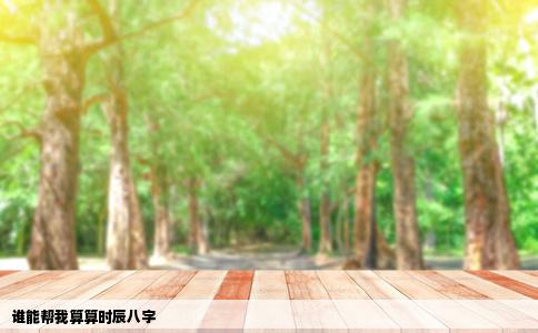 谁能帮我算算时辰八字