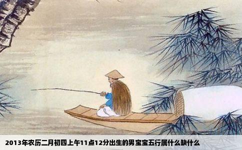 2013年农历二月初四上午11点12分出生的男宝宝五行属什么缺什么