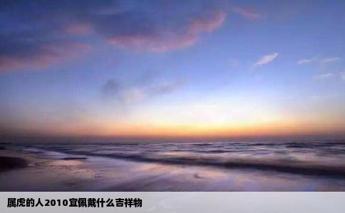 属虎的人2010宜佩戴什么吉祥物