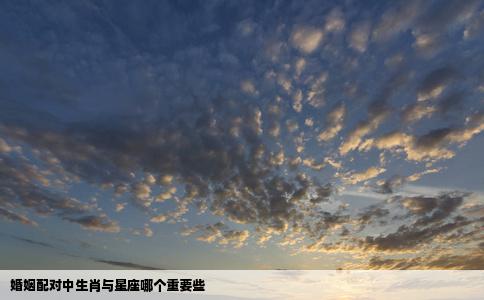 婚姻配对中生肖与星座哪个重要些