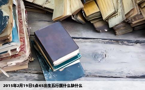 2015年2月19日5点45出生五行属什么缺什么