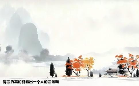 算命的真的能看出一个人的命运吗