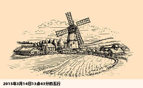 2015年3月14日13点43分的五行
