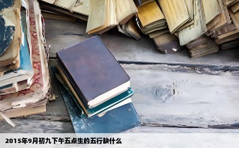 2015年9月初九下午五点生的五行缺什么