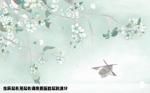 生辰起名用起名通免费版能起到满分