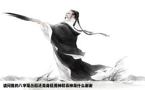 请问我的八字是丛旺还是身旺用神和喜神是什么谢谢