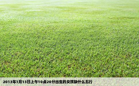2013年1月13日上午10点20分出生的女孩缺什么五行