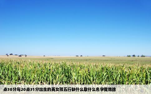 点30分与20点31分出生的两女孩五行缺什么取什么名字我姓徐