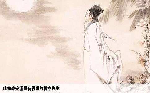 山东泰安哪里有很准的算命先生