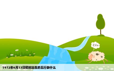 1972年6月13日卯时出生的五行缺什么