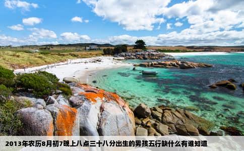 2013年农历8月初7晚上八点三十八分出生的男孩五行缺什么有谁知道