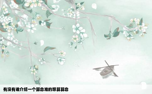 有没有谁介绍一个算命准的想算算命