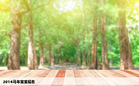 2014马年宝宝起名
