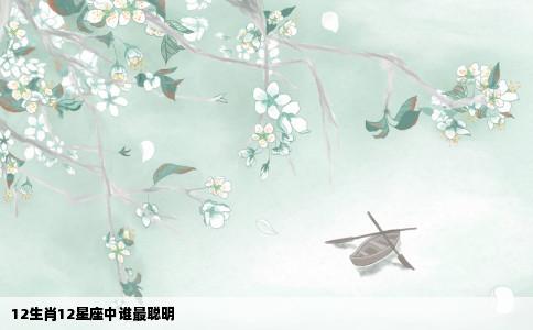 12生肖12星座中谁最聪明