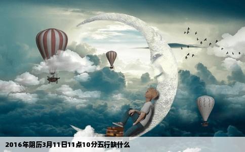 2016年阴历3月11日11点10分五行缺什么