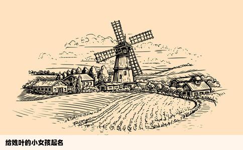 给姓叶的小女孩起名