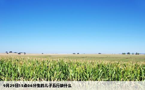 9月29日15点06分生的儿子五行缺什么