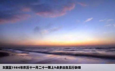 女属鼠1984年农历十一月二十一晚上9点多出生五行缺啥