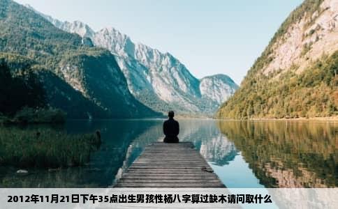 2012年11月21日下午35点出生男孩性杨八字算过缺木请问取什么