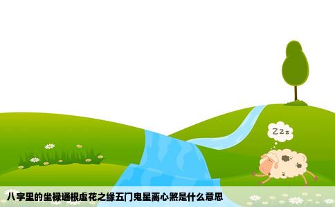 八字里的坐禄通根虚花之缘五门鬼星离心煞是什么意思