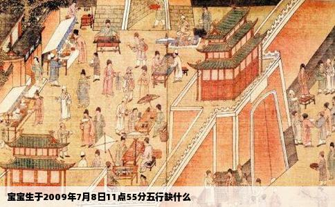 宝宝生于2009年7月8日11点55分五行缺什么