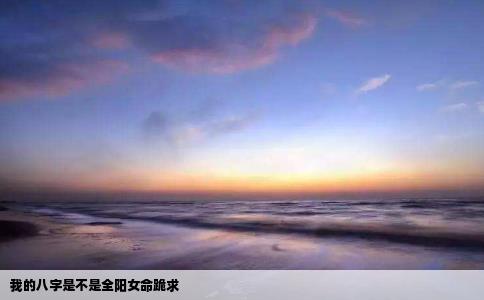 我的八字是不是全阳女命跪求