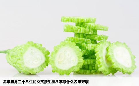 龙年腊月二十八生的女孩按生辰八字取什么名字好啊