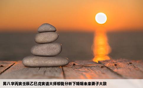 男八字丙寅壬辰乙巳戊寅请大师帮我分析下婚姻未来妻子大致