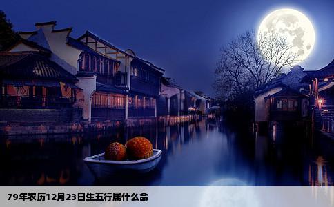 79年农历12月23日生五行属什么命