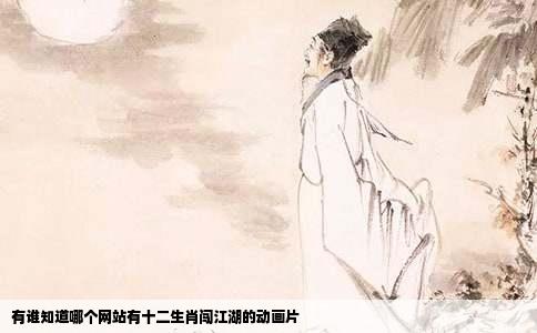 有谁知道哪个网站有十二生肖闯江湖的动画片