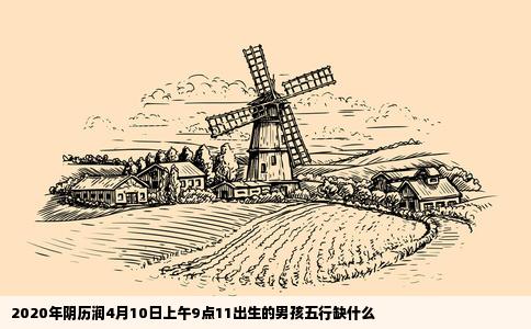 2020年阴历润4月10日上午9点11出生的男孩五行缺什么