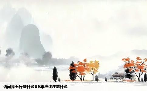 请问我五行缺什么09年应该注意什么