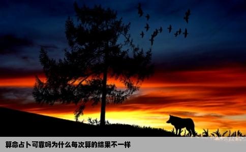 算命占卜可靠吗为什么每次算的结果不一样