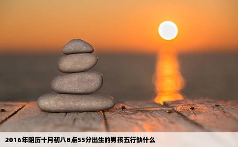 2016年阴历十月初八8点55分出生的男孩五行缺什么
