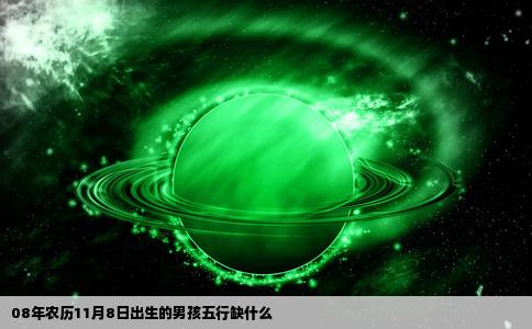 08年农历11月8日出生的男孩五行缺什么