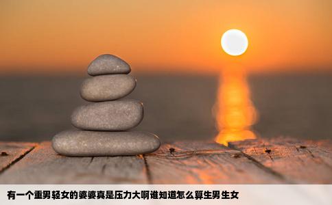 有一个重男轻女的婆婆真是压力大啊谁知道怎么算生男生女