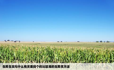 生男生女与什么有关要找个的比较准的生男孩方法