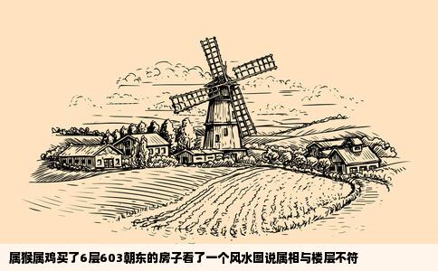 属猴属鸡买了6层603朝东的房子看了一个风水图说属相与楼层不符