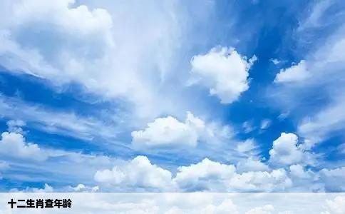 十二生肖查年龄