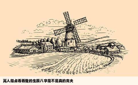 高人指点看看我的生辰八字是不是真的克夫