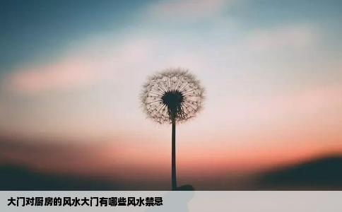 大门对厨房的风水大门有哪些风水禁忌