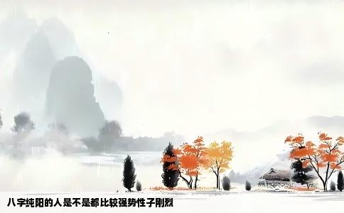 八字纯阳的人是不是都比较强势性子刚烈