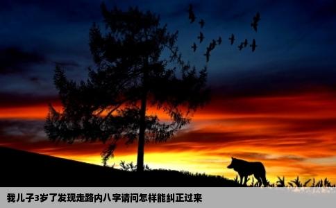 我儿子3岁了发现走路内八字请问怎样能纠正过来