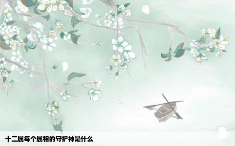 十二属每个属相的守护神是什么