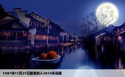 1987年11月27日属兔的人2015年运程