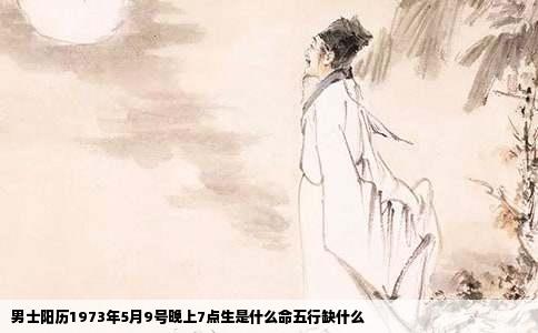 男士阳历1973年5月9号晚上7点生是什么命五行缺什么