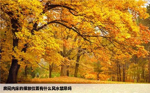 房间内床的摆放位置有什么风水禁忌吗