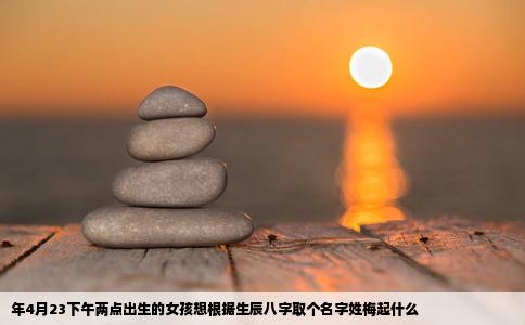年4月23下午两点出生的女孩想根据生辰八字取个名字姓梅起什么