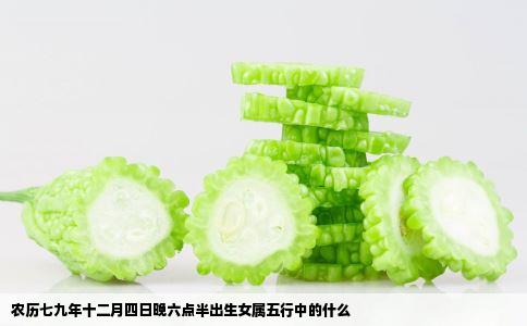 农历七九年十二月四日晚六点半出生女属五行中的什么