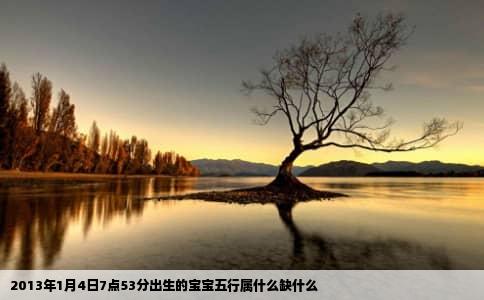 2013年1月4日7点53分出生的宝宝五行属什么缺什么
